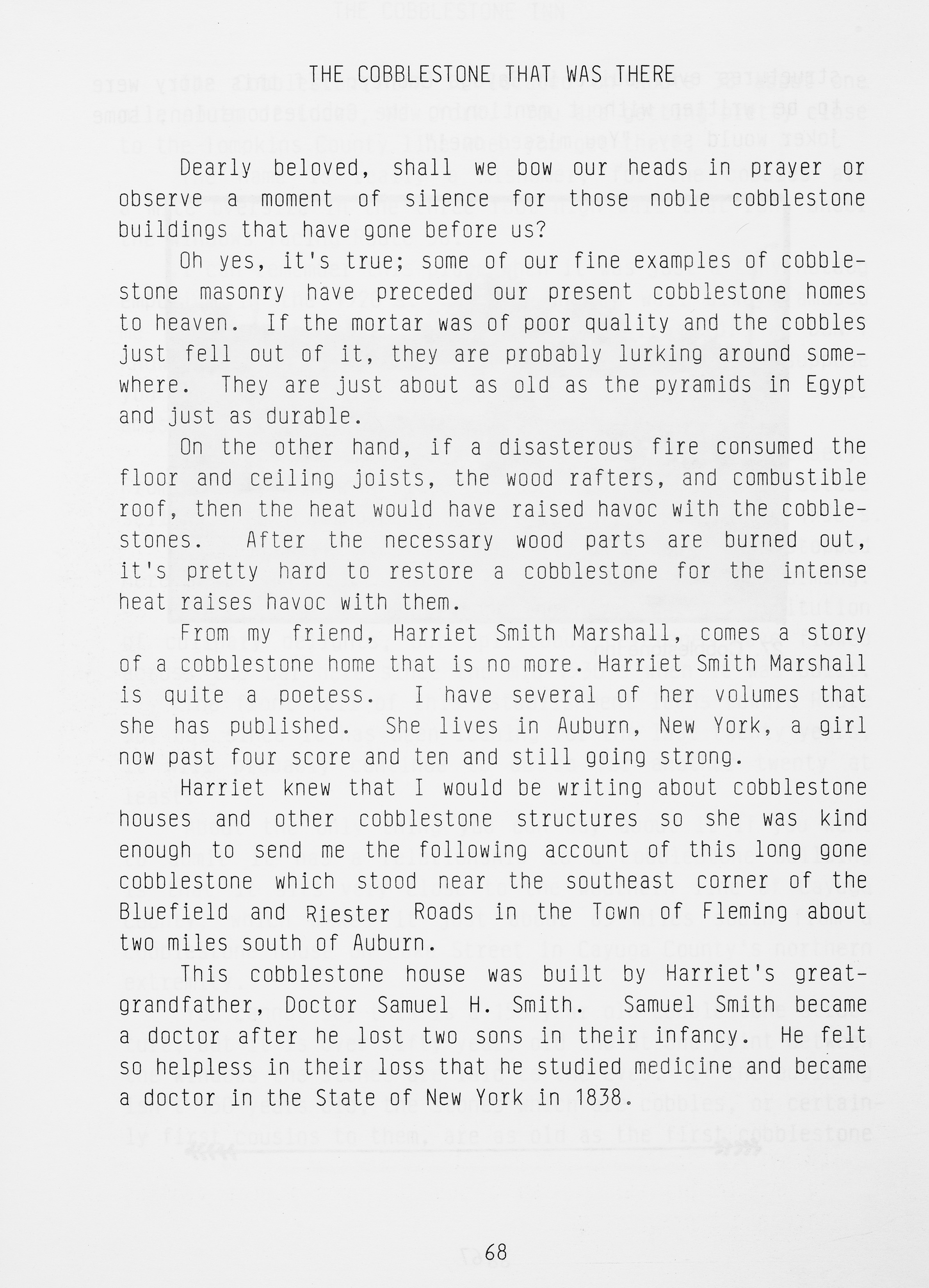 Cayugas Cobblestones p 68